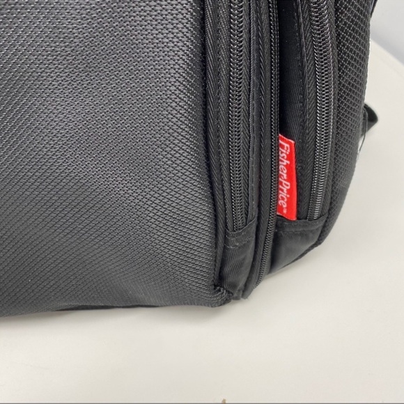 Fisher Price Black Diaper Bag Backpack - Picture 9 of 11